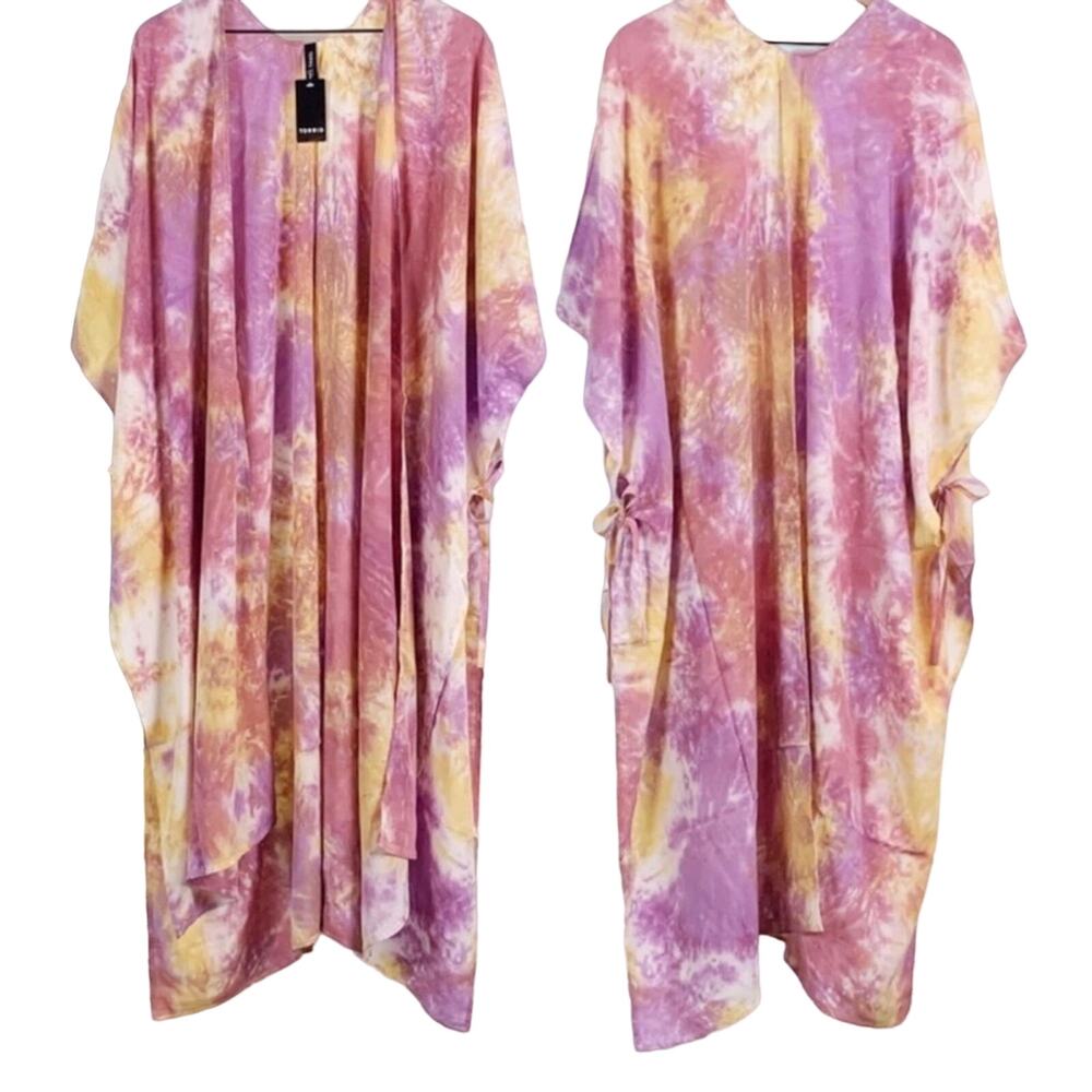 NWT Torrid Tie Dye Kimono Cover Up Size One Size XL XXL XXXL XXXXL 1X 2X 3X 4X